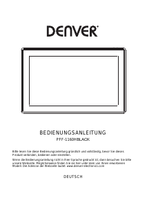 Bedienungsanleitung Denver PFF-1160HBLACK Digitaler bilderrahmen