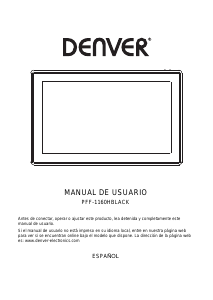 Manual de uso Denver PFF-1160HBLACK Marco digital