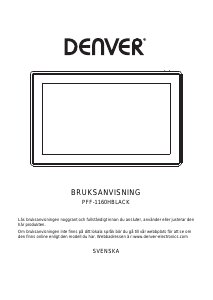 Bruksanvisning Denver PFF-1160HBLACK Digital fotoram