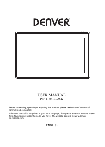 Manual Denver PFF-1160HBLACK Digital Photo Frame