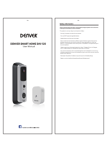 Manuale Denver SHV-120 Campanello di casa