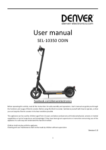 Handleiding Denver SEL-10350 ODIN Elektrische step