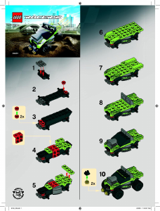 Manual Lego set 8192 Racers Lime racer