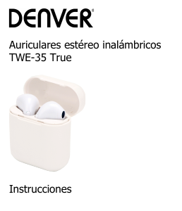 Manual de uso Denver TWE-35 Auriculares