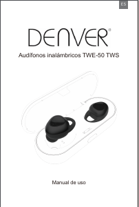 Manual de uso Denver TWE-50 Auriculares