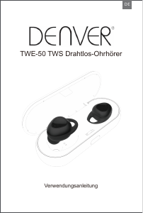 Bedienungsanleitung Denver TWE-50 Kopfhörer