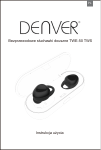 Instrukcja Denver TWE-50 Słuchawki