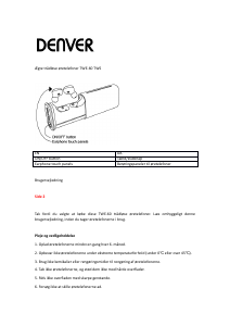 Brugsanvisning Denver TWE-60 Hovedtelefon