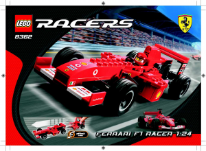 Vadovas Lego set 8362 Racers Ferrari F1