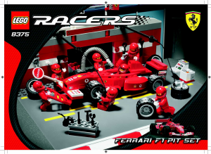 Manual de uso Lego set 8375 Racers Ferrari F1 pit set