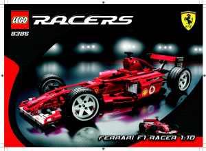 Manual Lego set 8386 Racers Ferrari F1 racer 1-10