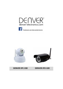 Manual Denver IPC-330 Câmera IP