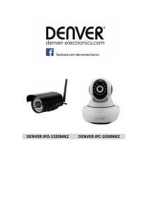 Manual de uso Denver IPO-1320MK2 Cámara IP