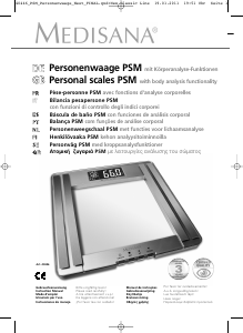 Manual Medisana PSM Scale