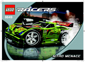 Manual de uso Lego set 8649 Racers Coche nitro menace