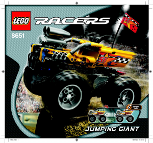 Manual de uso Lego set 8651 Racers Coche jumping giant