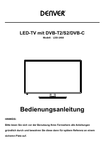 Mode d’emploi Denver LDD-2468 Téléviseur LED