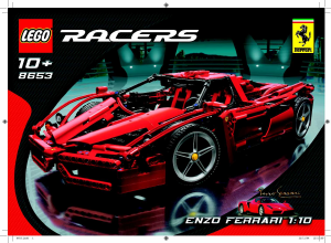 Rokasgrāmata Lego set 8653 Racers Ferrari Enzo 1-10