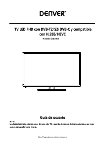 Manual de uso Denver LDD-2468 Televisor de LED