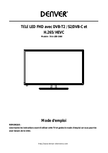 Mode d’emploi Denver LDD-2468 Téléviseur LED