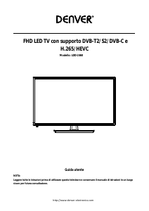 Manuale Denver LDD-2468 LED televisore