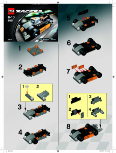 Bruksanvisning Lego set 8661 Racers Carbon Star