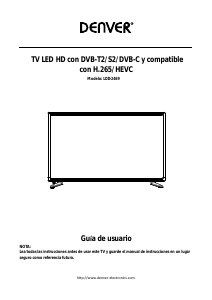 Manual de uso Denver LDD-2469 Televisor de LED