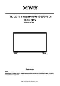 Manuale Denver LDD-2469 LED televisore