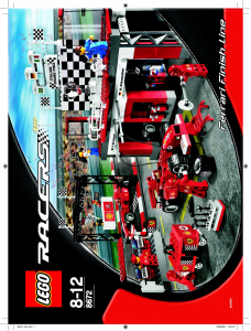 Manual de uso Lego set 8672 Racers Línea de meta Ferrar