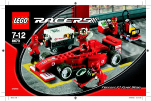 Bedienungsanleitung Lego set 8673 Racers Ferrari F1 tankstopp