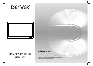 Bruksanvisning Denver LED-1032 LED TV