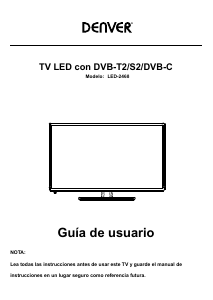 Manual de uso Denver LED-2268 Televisor de LED