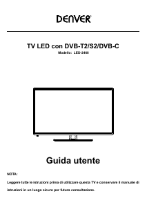 Manuale Denver LED-2468 LED televisore