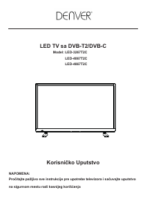 Priručnik Denver LED-3267T2CS LED televizor