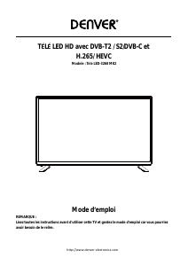 Mode d’emploi Denver LED-3268MK2 Téléviseur LED