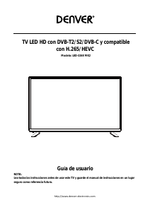 Manual de uso Denver LED-3268MK2 Televisor de LED