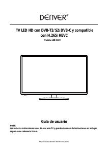 Manual de uso Denver LED-3269 Televisor de LED