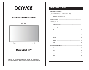 Bedienungsanleitung Denver LED-3277 LED fernseher