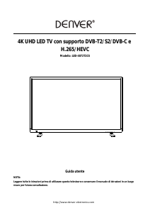 Manuale Denver LED-4072T2CS LED televisore