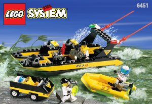 Bedienungsanleitung Lego set 6451 Res-Q Speed Boat