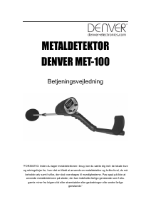 Brugsanvisning Denver MET-100 Metaldetektor