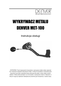 Instrukcja Denver MET-100 Wykrywacz metali