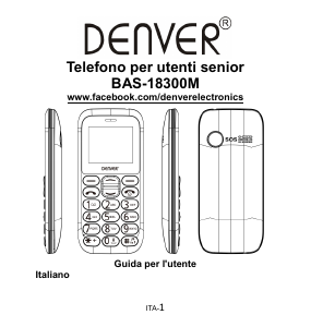 Manuale Denver BAS-18300M Telefono cellulare