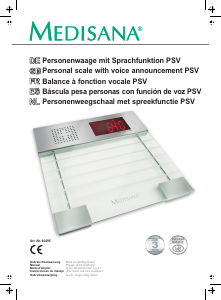 Mode d’emploi Medisana PSV Pèse-personne