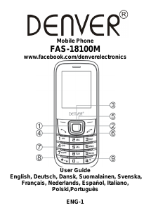 Manuale Denver FAS-18100M Telefono cellulare