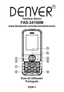 Manual Denver FAS-24100M Telefone celular