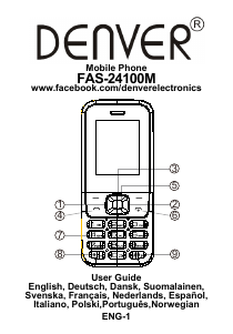 Manual Denver FAS-24100M Mobile Phone