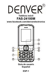 Manual de uso Denver FAS-24100M Teléfono móvil