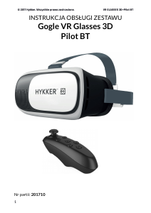 Instrukcja Hykker Gogle Zestaw VR