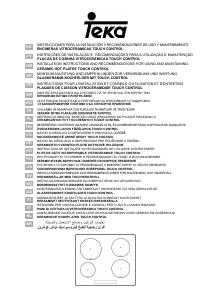 Manual de uso Teka IRF 644 Placa